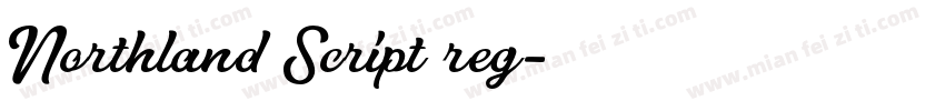 Northland Script reg字体转换
